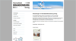 Desktop Screenshot of heimatblatt.de
